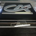 YES SIGN ENSEIGNE DRAPEAU MAIN CARTE BANQUE CREDIT AGRICOLE CASINO DE BAGNIERE DE BIGORRE