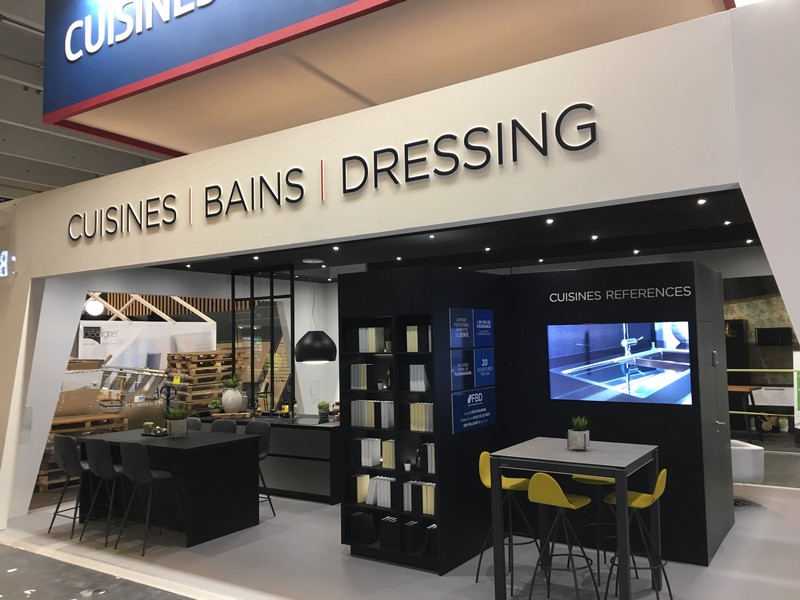 STAND CUISINES REFERENCES YES SIGN PORTE DE VERSAILLES ENSEIGNE STAND CUISINES REFERENCES YES SIGN PORTE DE VERSAILLES ENSEIGNE